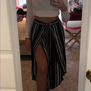 Cotton Candy flowy pant with slit